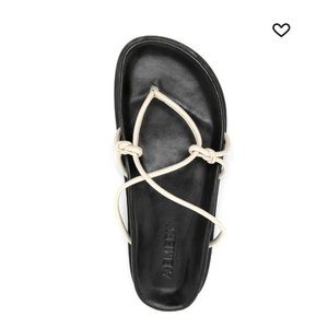 New in Box. A.Emery Joseph sandals in color Milk. With black bottoms.